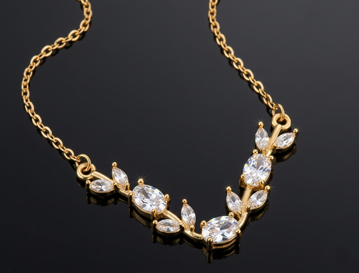 Golden V Elegance Necklace